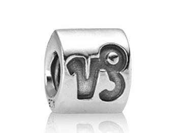 Pandora - Capricorn zodiac charm silver