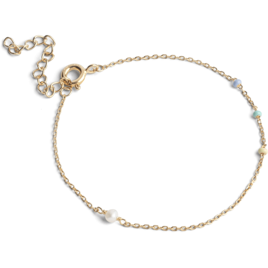 Enamel - Lola citrus sky bracelet, vergoldet