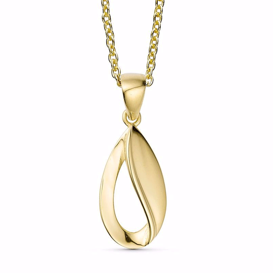 G&S - Halskette mit Anhänger aus 8 Karat Gold