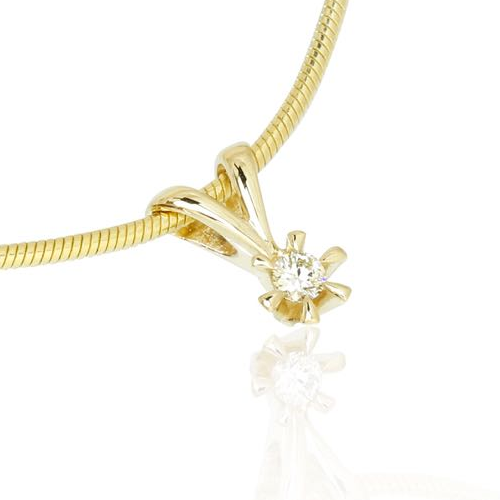 Jan Jørgensen - Present genuine diamond pendant