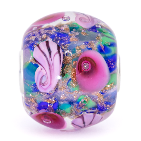 Elfbeads - Ocean Blossom World, glass charm