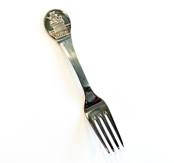 Silver plated fork from HC Andersen fairytails