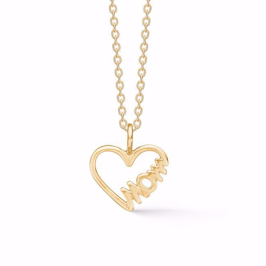 G&S - MOM Anhänger mitt  vergoldetem Halskette