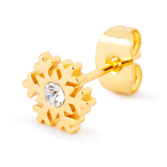 LULU Copenhagen - Flake Gold Plated Earstud