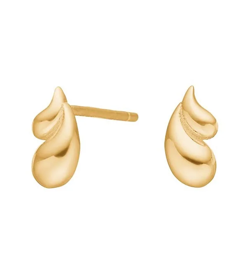 Siersbøl - Double gold drop earrings