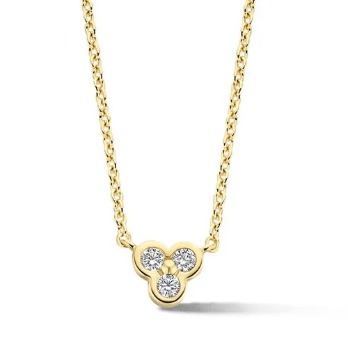 Spirit Icons -  Swan, necklace with pearl and zirconia