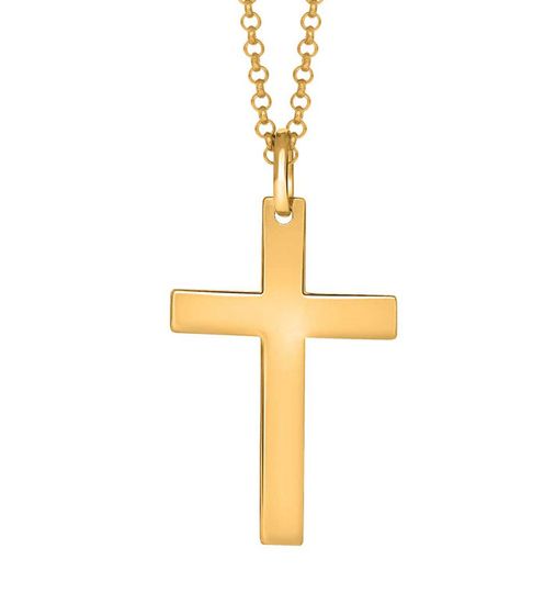Son of Noa - Necklace with cross for men, silver