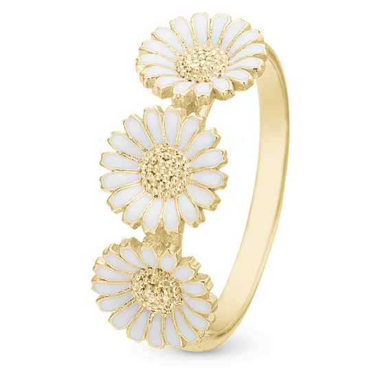 Christina - Marguerite, ring with 3 daisies