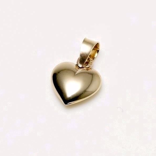 G&S Design - Gold heart pendant, 8ct., 10,5mm x 10,5mm