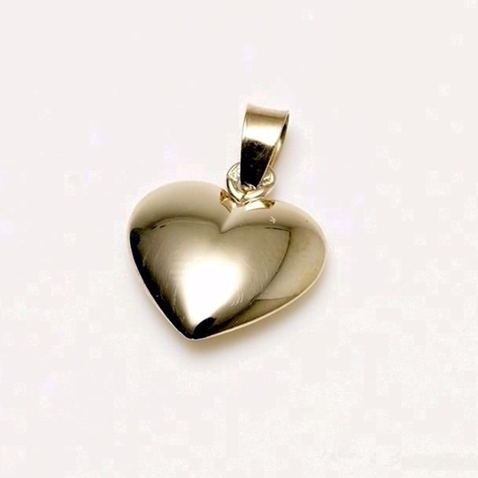 G&S Design - Gold heart pendant, 8ct., 10,5mm x 10,5mm