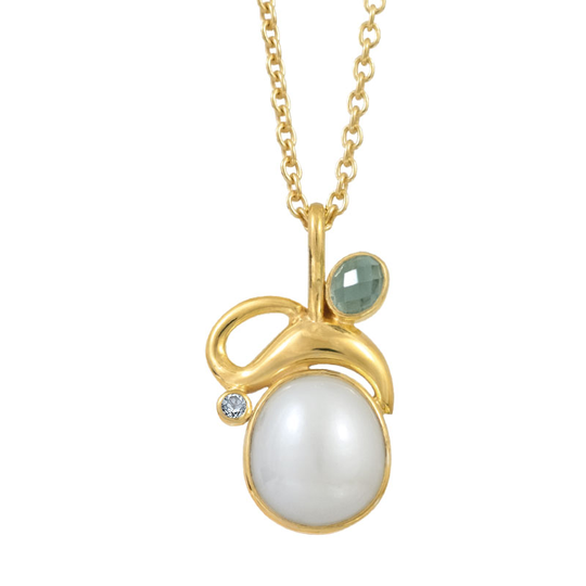Rabinovich - Pleasant pearl, Necklace with white pearl