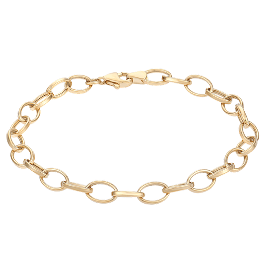 Støvring - 14ct Gold oval joint bracelet