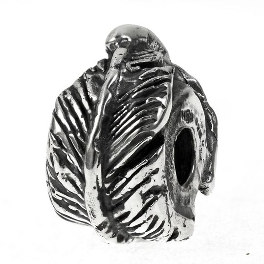Beauty Beads - Hachi Feather, silver charm
