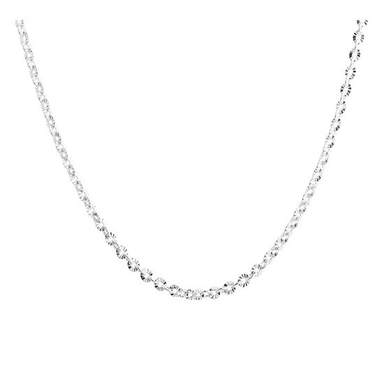 Aqua Dulce - Fancy big necklace, silver