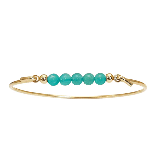 Heiring -  Multisize bangle with Lapis top - Goldplated, Size S