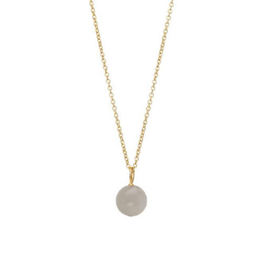 Heiring -  Pendant with grey moonstone - gold plated
