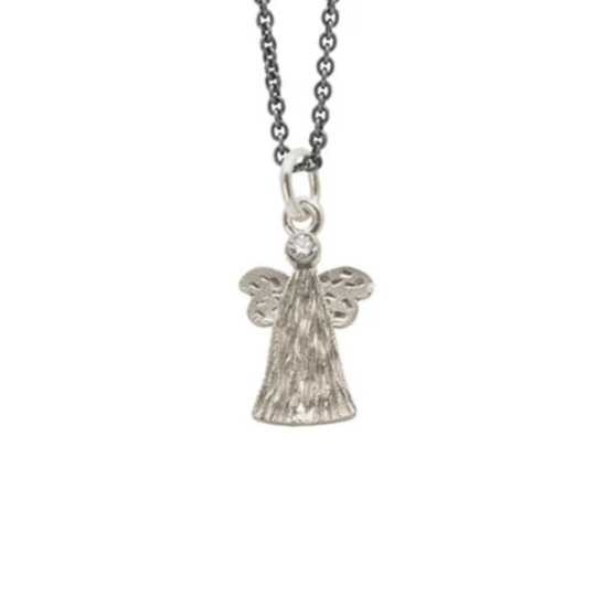 Heiring - Small guardian angel, rhod silver