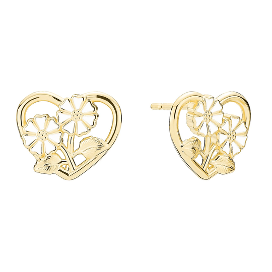 Lund - Heart Daisy earrings