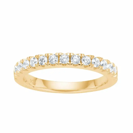 Joanli Nor - AdinaNor, Zirconia Ring, Large, Gold plated
