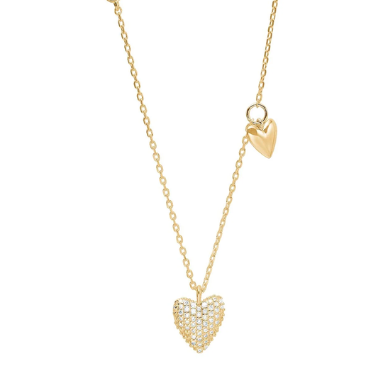 Joanli Nor - RisaNor, Heart necklace, goldplated silver