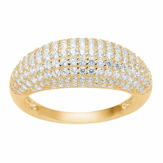Joanli Nor - PaulaNor, Zirconia Ring, gold plated