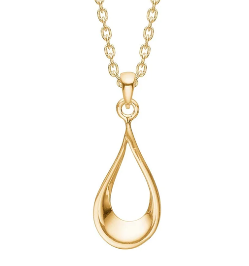 Siersbøl - Heart pendant with diamonds, gold