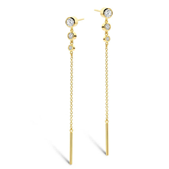 Spirit Icons - Vega, long chain earrings