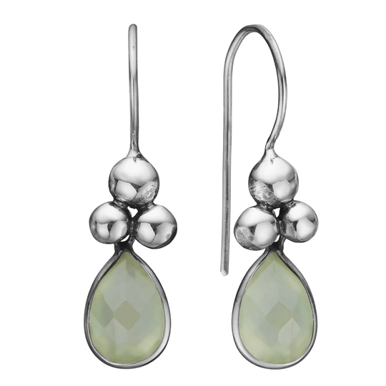 By Birdie - Rose Buds Drop Ohrringe mit Prehnit