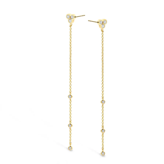 Spirit Icons - Alma long chain earrings