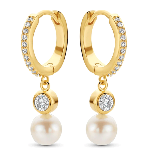 Spirit Icons - Ava Creol Ohrringe mit Zirkonia und Perle
