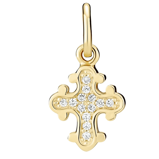 Lund - Dagmar cross gold with zirconia