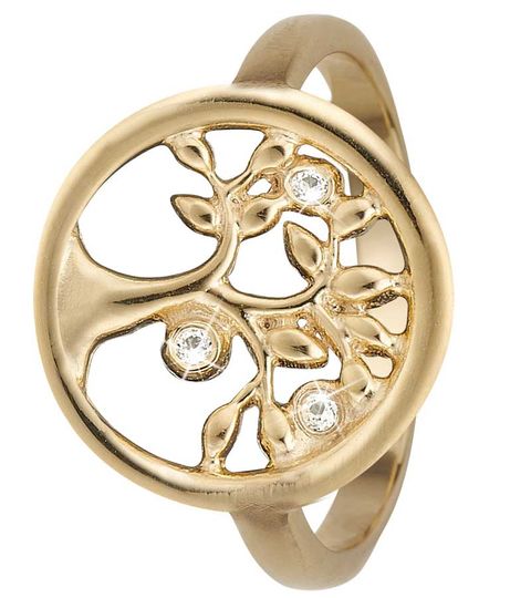 Christina Jewelry - Tree Of Life ring gold plated silver