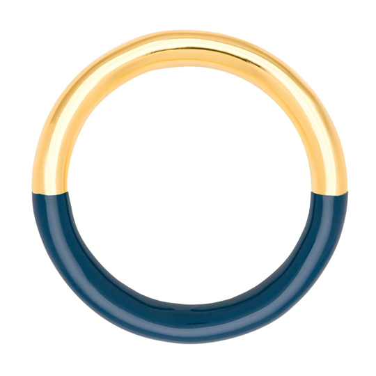 LULU - Double Color ring, gold and dark blue