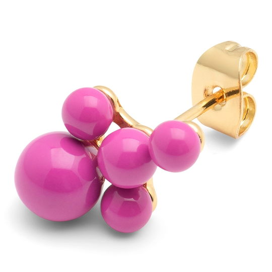 LULU - Bouquet Ball Ohrring, Electric Fuchsia Pink