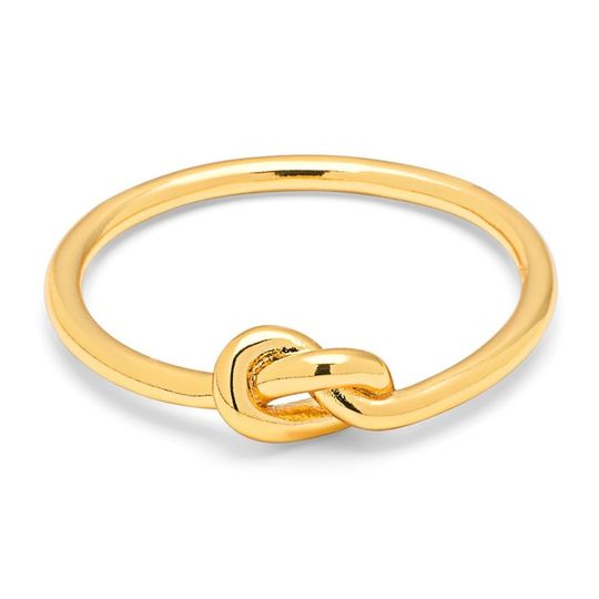 LULU - Gold plated love knot ring