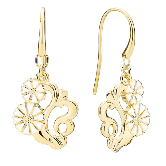 Lund - Marguerite large long earrings 