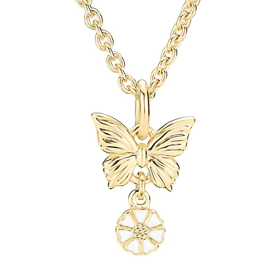 Lund Copenhagen - Butterfly and Daisy necklace