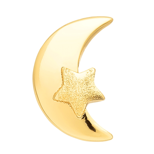 LULU Copenhagen - Mond und Stern Ohrring