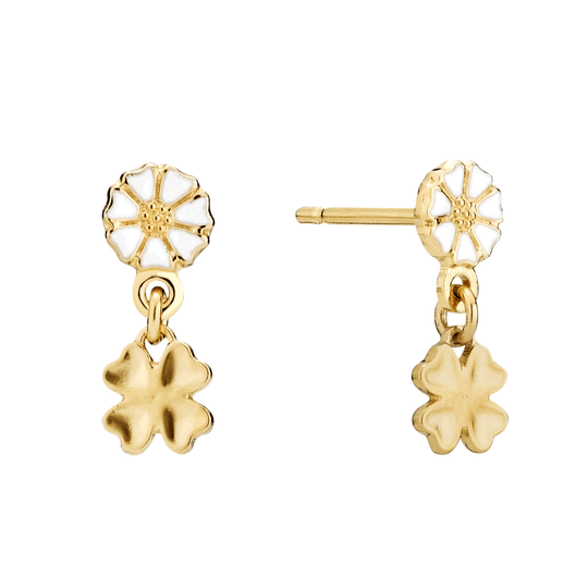 Lund - Small Marguerite clower earrings
