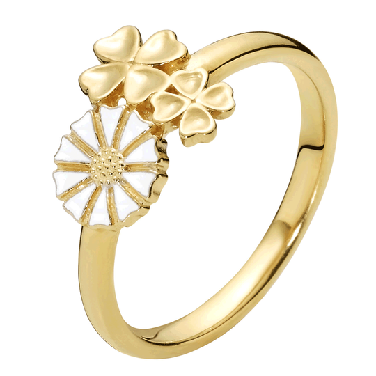 Lund - Daisy ring with lucky clower