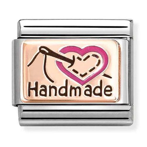 Nomination - Rosaguld Handmade led til armbånd