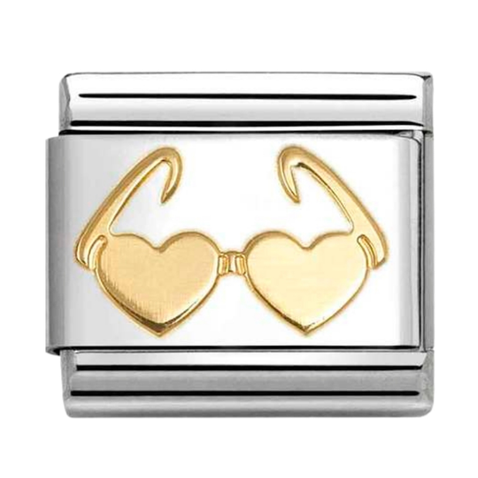 Nomination - Guld hjerte solbriller