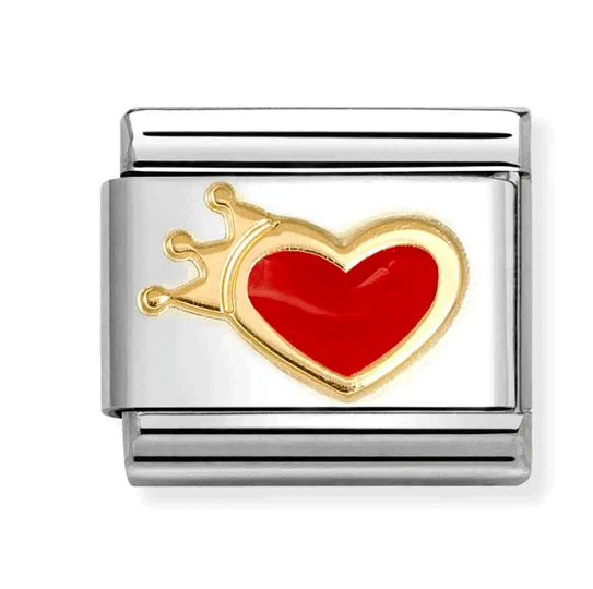 Nomination - Rødt hjerte med prinsessekrone