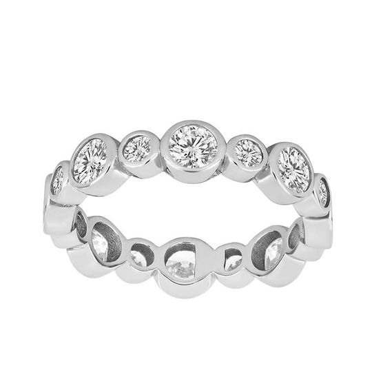 Joanli Nor - NynneNor, Zirconia Circle Ring, Silver