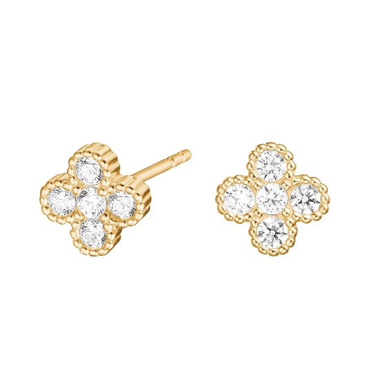 Joanli Nor -  Anna, Circle earstuds with stones