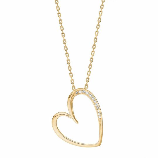 Joanli Nor - PennyNor, Heart necklace, goldplated silver