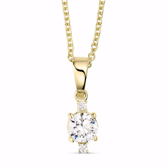 G&S - Prinzessinnen-Anhänger aus 8 Karat Gold mit Zirkonia