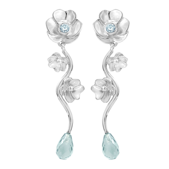 Rabinovich - Pansy, silver earrings