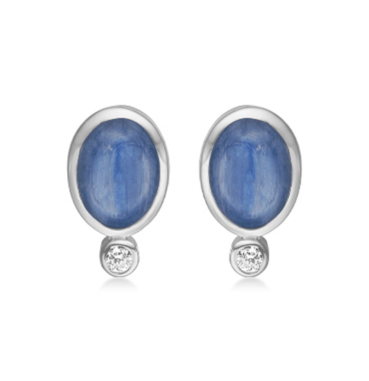 Rabinovich - Frosty Blue, Kyanite blaue silber Ohrstecker