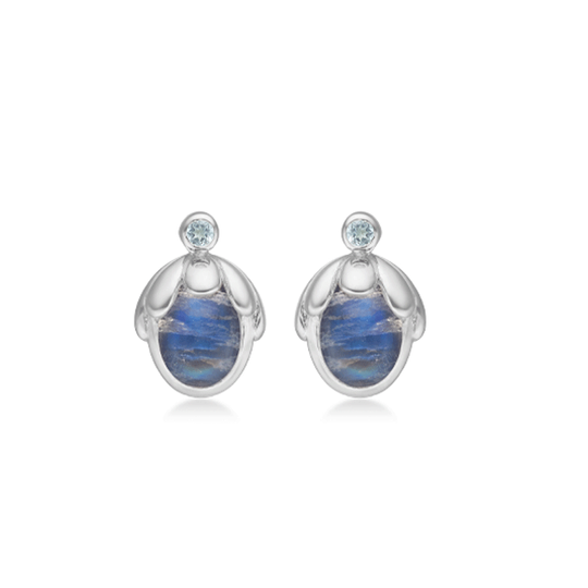 Rabinovich - Bud, blaue Mondstein silber Ohrringe